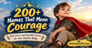 200+ Names That Mean Courage Bold, Brave, and Beautiful Choices for Your Fearless Baby