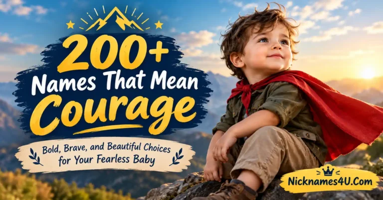 200+ Names That Mean Courage Bold, Brave, and Beautiful Choices for Your Fearless Baby