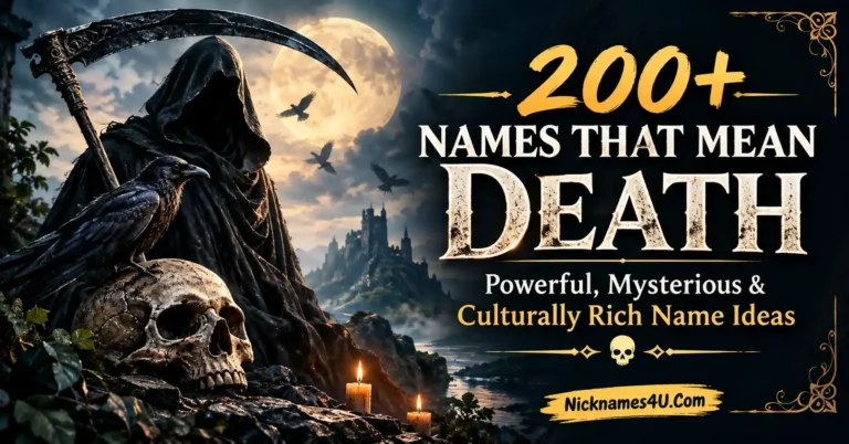 200+ Names That Mean Death Powerful, Mysterious & Culturally Rich Name Ideas