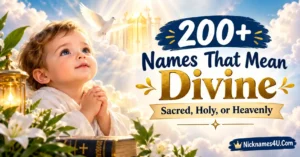 200+ Names That Mean Divine Sacred, Holy, or Heavenly