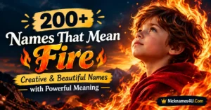 200+ Names That Mean Fire Creative & Beautiful Names with Powerful Meaning