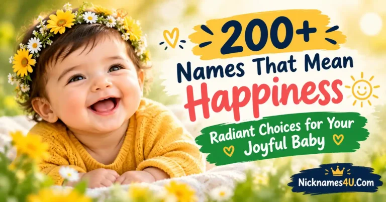 200+ Names That Mean Happiness Radiant Choices for Your Joyful Baby