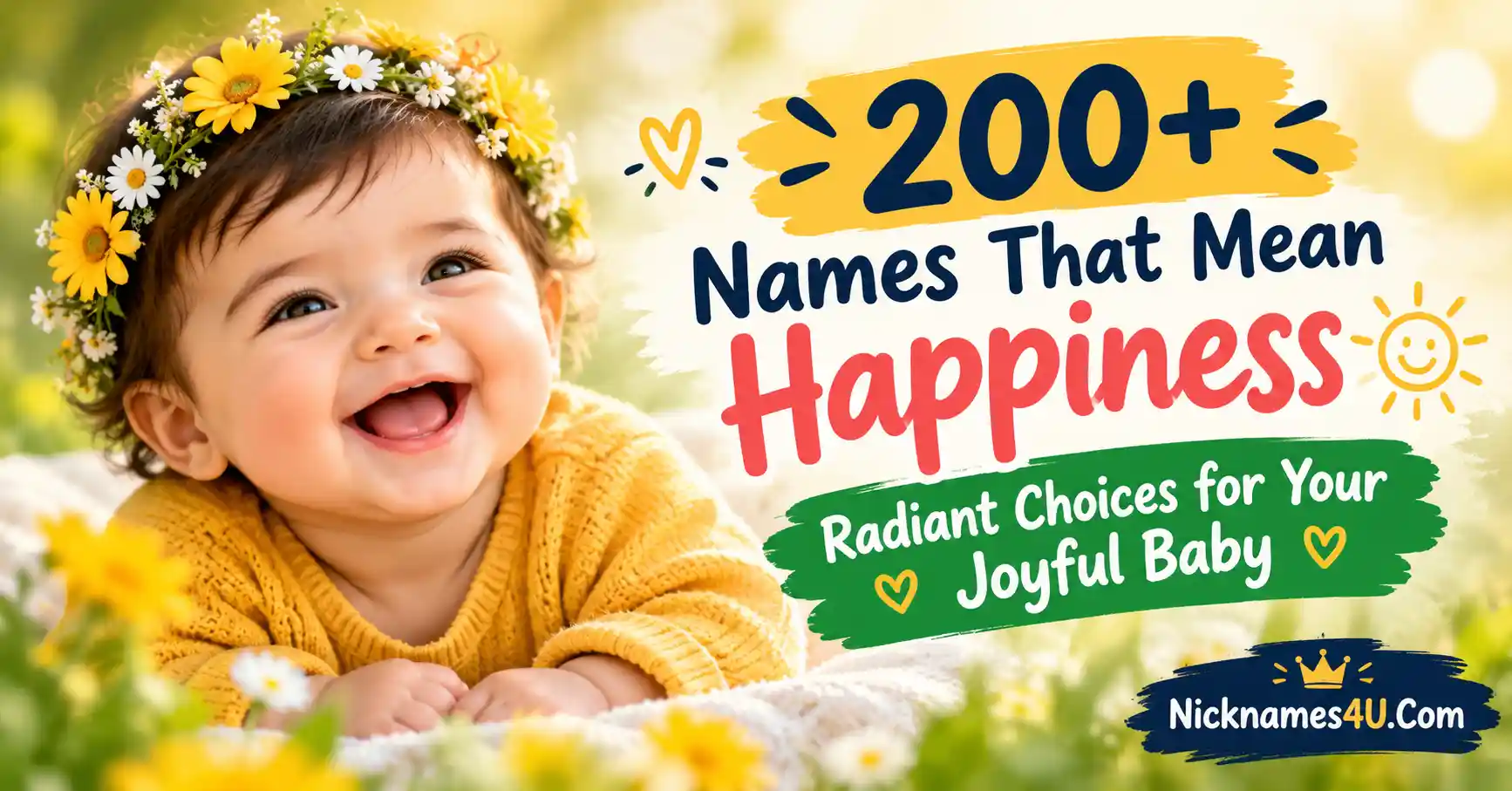 200+ Names That Mean Happiness Radiant Choices for Your Joyful Baby