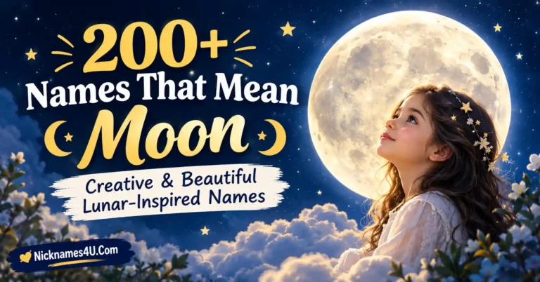200+ Names That Mean Moon Creative & Beautiful Lunar-Inspired Names
