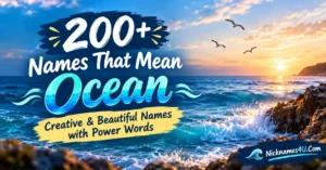 200+ Names That Mean Ocean Creative & Beautiful Names with Power Words