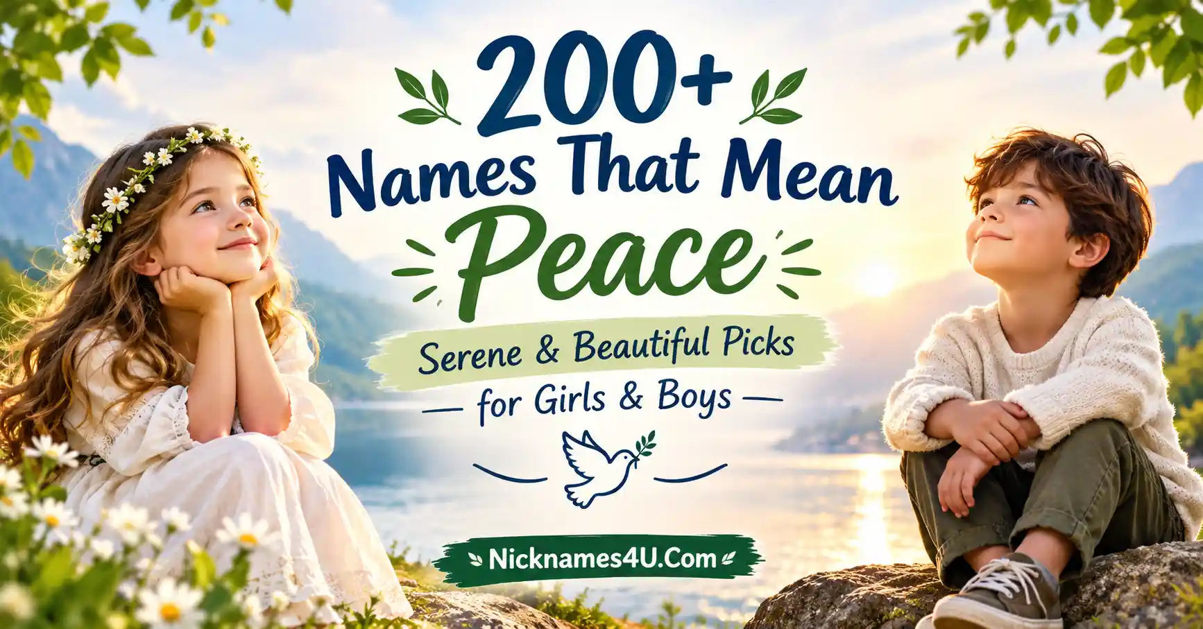 200+ Names That Mean Peace Serene & Beautiful Picks for Girls & Boys