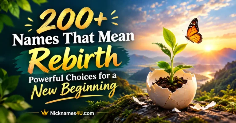 200+ Names That Mean Rebirth Powerful Choices for a New Beginning