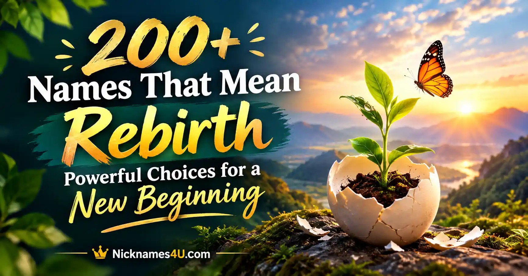 200+ Names That Mean Rebirth Powerful Choices for a New Beginning