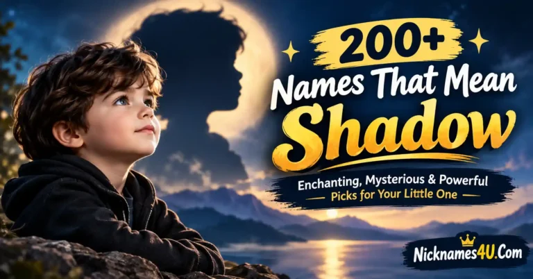 200+ Names That Mean Shadow Enchanting, Mysterious & Powerful Picks for Your Little One