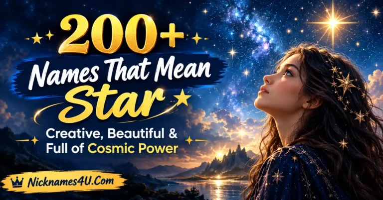 200+ Names That Mean Star Creative, Beautiful & Full of Cosmic Power