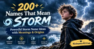 200+ Names That Mean Storm Powerful Storm Name Ideas with Meanings & Origins