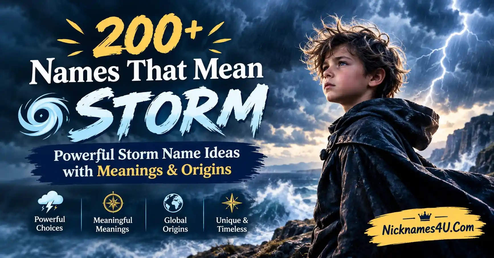 200+ Names That Mean Storm Powerful Storm Name Ideas with Meanings & Origins