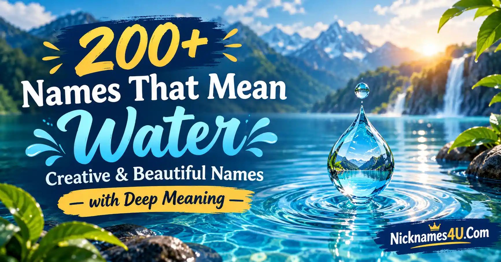 200+ Names That Mean Water Creative & Beautiful Names with Deep Meaning