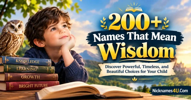 200+ Names That Mean Wisdom Discover Powerful, Timeless, and Beautiful Choices for Your Child