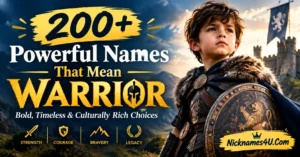200+ Powerful Names That Mean Warrior Bold, Timeless & Culturally Rich Choices