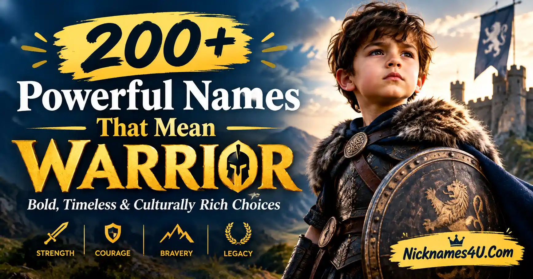 200+ Powerful Names That Mean Warrior Bold, Timeless & Culturally Rich Choices