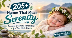 205+ Names That Mean Serenity Peaceful & Calming Name Ideas for Your Little One