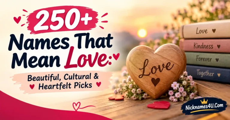 250+ Names That Mean Love Beautiful, Cultural & Heartfelt Picks