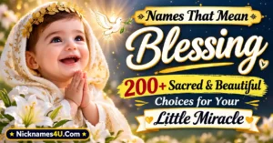 Names That Mean Blessing 200+ Sacred & Beautiful Choices for Your Little Miracle