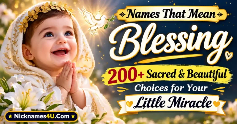 Names That Mean Blessing 200+ Sacred & Beautiful Choices for Your Little Miracle