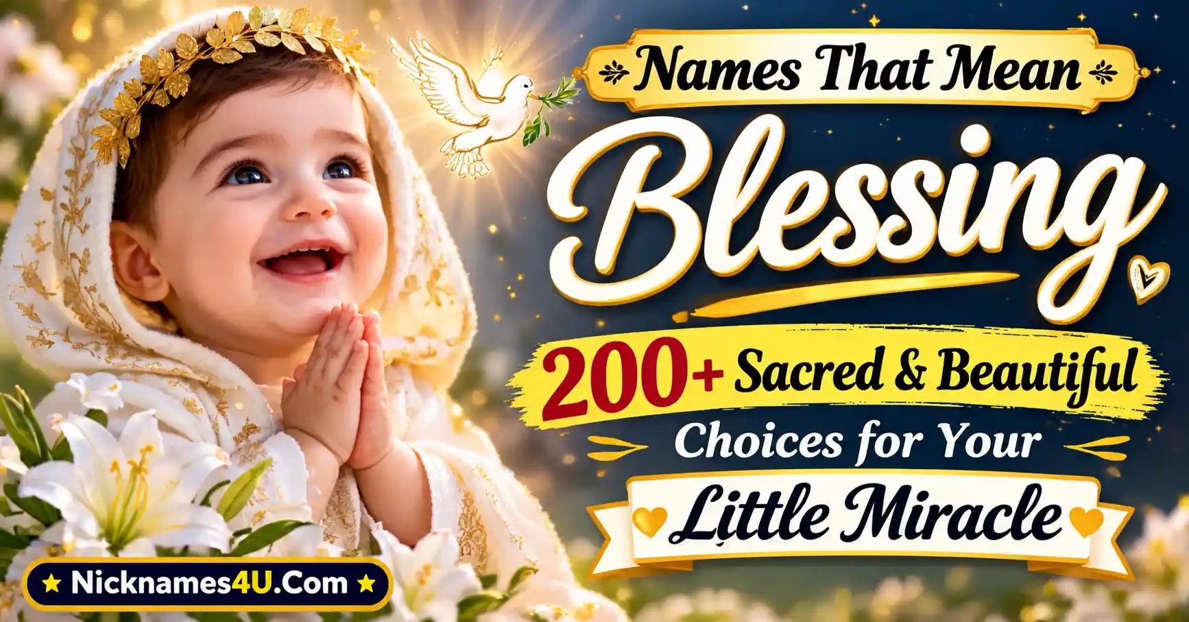 Names That Mean Blessing 200+ Sacred & Beautiful Choices for Your Little Miracle
