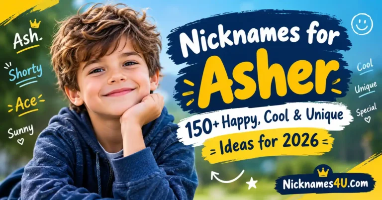 Nicknames for Asher — 150+ Happy, Cool & Unique Ideas for 2026