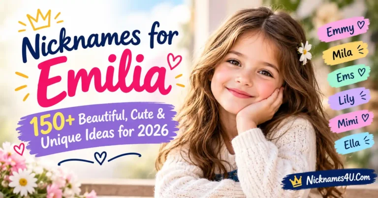 Nicknames for Emilia 150+ Beautiful, Cute & Unique Ideas for 2026